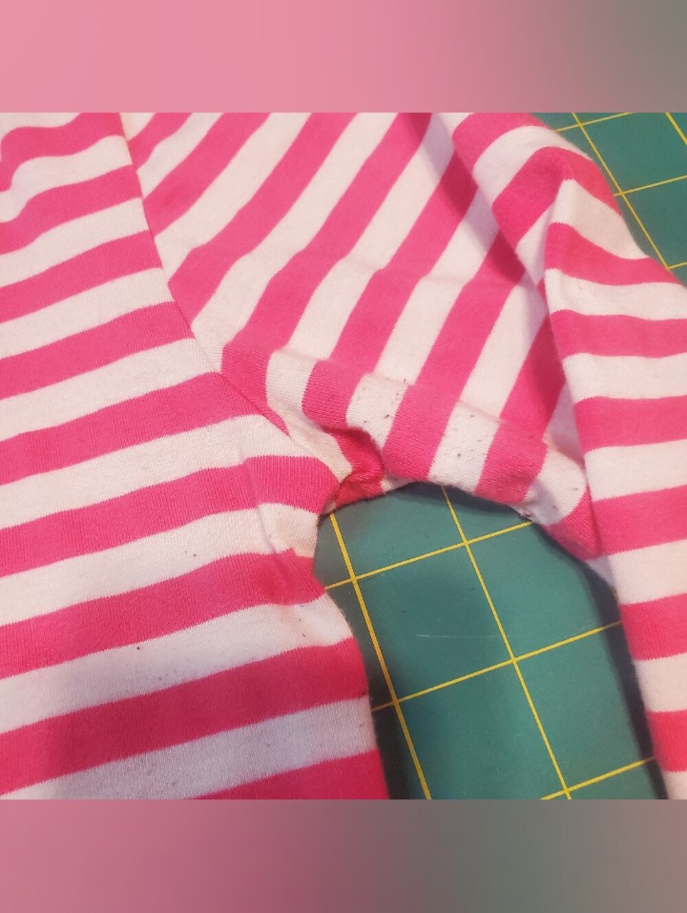 Vixen Bad Girl Pink & White Striped Shirt, Original Run. - Picture 4 of 7